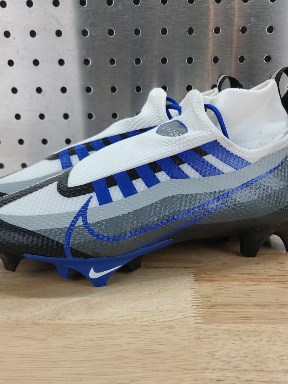 Nike Vapor Edge Pro 360 Size 14 Black Game Royal Football Cleats DQ3670 041